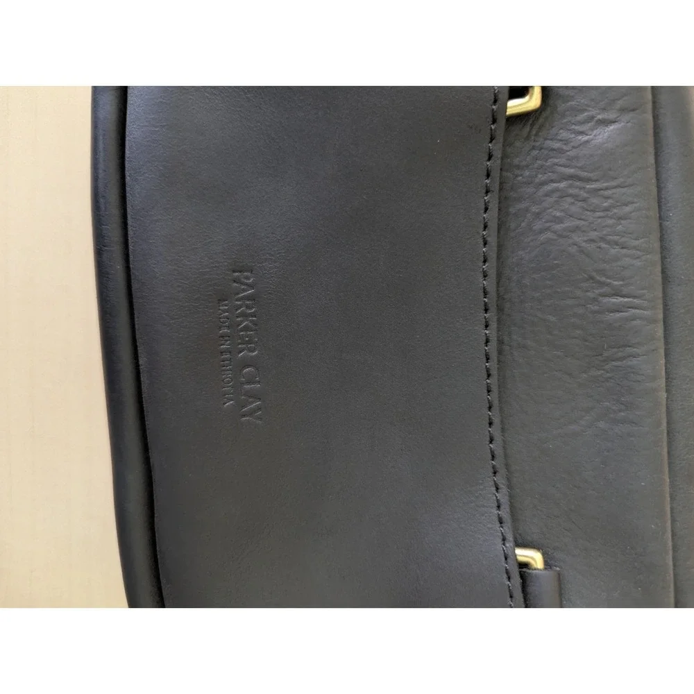 Parker Cay‎ Black Leather Belt Bag